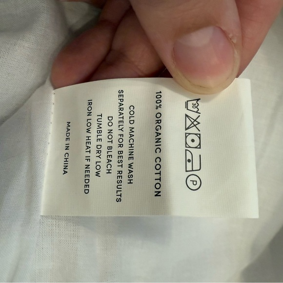 NWT Peppermayo Milkmaid Mini Dress Women’s Sz 8 White Organic Cotton Feminine - Picture 6 of 9